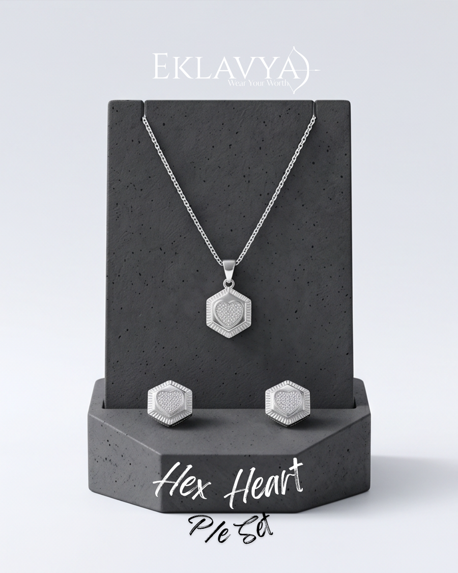 Pendant & Earring Sets — Eklavya 925 sterling silver