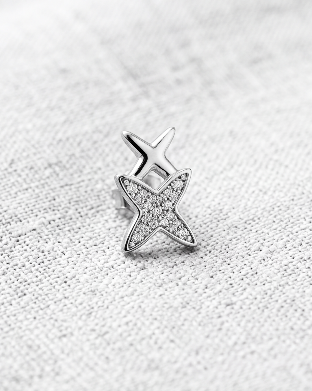 Celestia Cross Stud Earrings