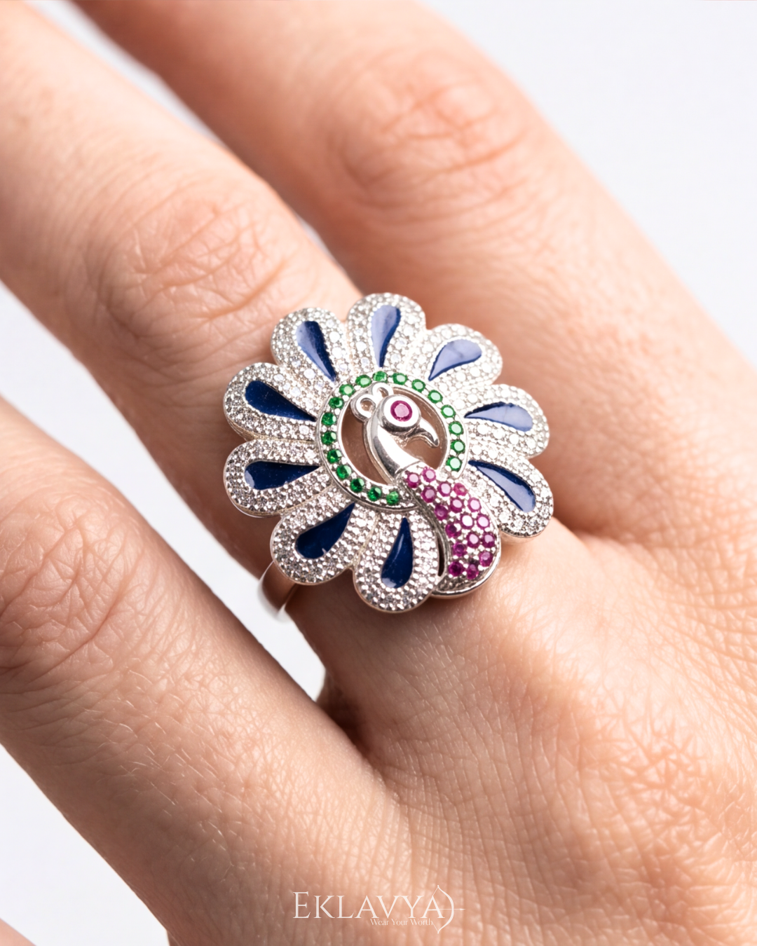 Mayūra Antique Statement Ring