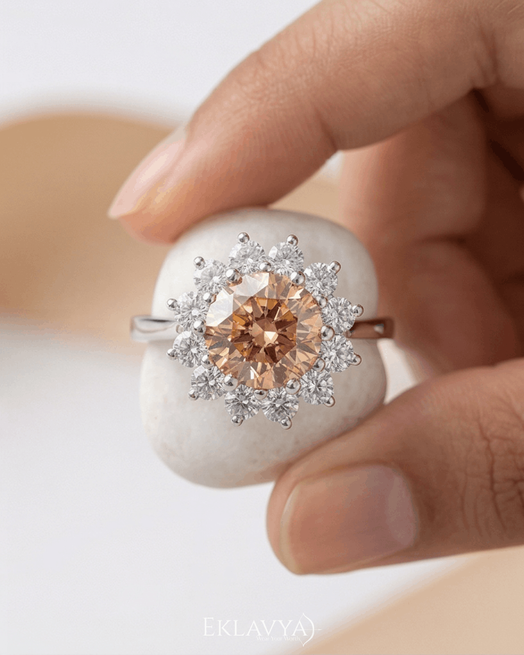 Sunflower Silver Ring — 925 Sterling Silver 1-of-1 | Eklavya Silver