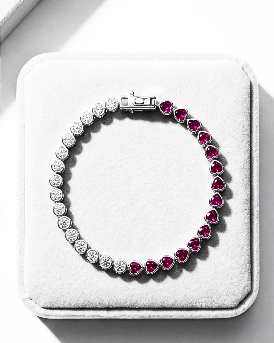 Ruby & Radiance Tennis Bracelet