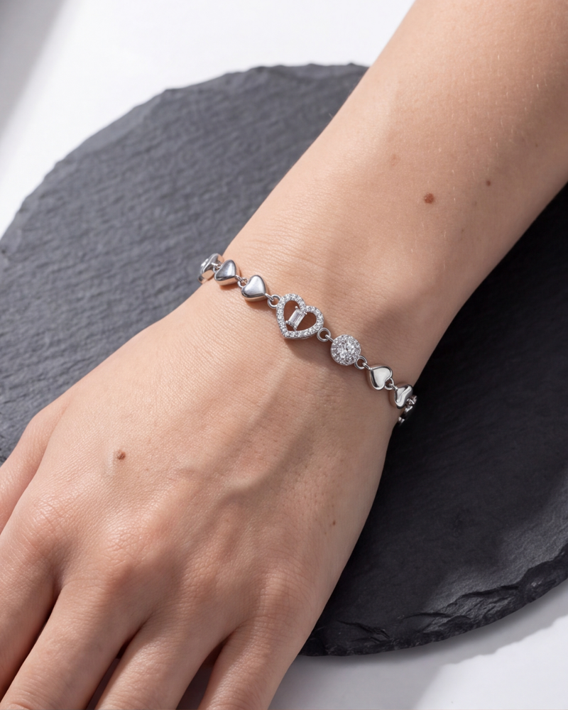 Heartspell Silver Bracelet