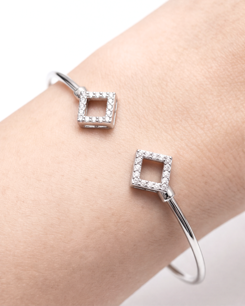 Eklavya Éclat Square Open Cuff Bracelet — catalog image 1