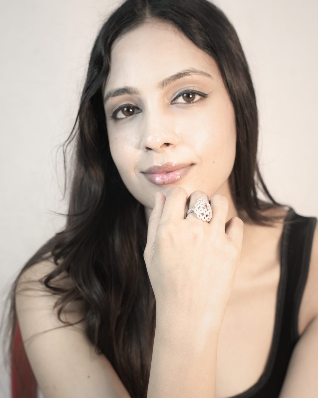 Antique Droplet Silver Ring — 925 Sterling Silver 1-of-1 | Eklavya Silver