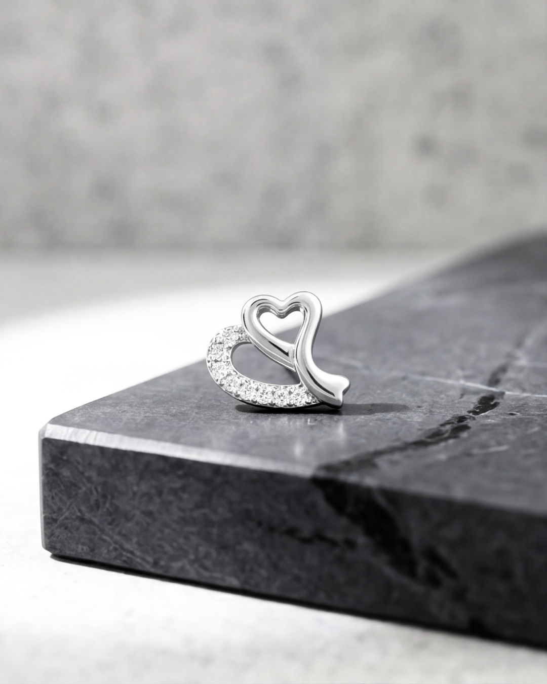 Amoura Heart Stud Earrings