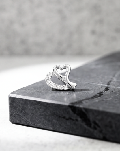 Amoura Heart Stud Earrings