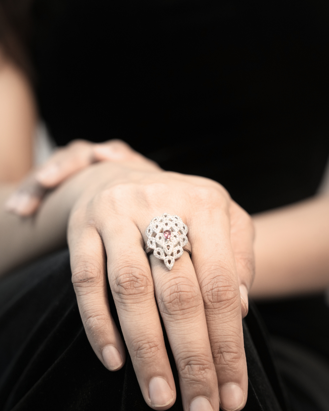Eklavya Antique Droplet Ring — catalog image 4