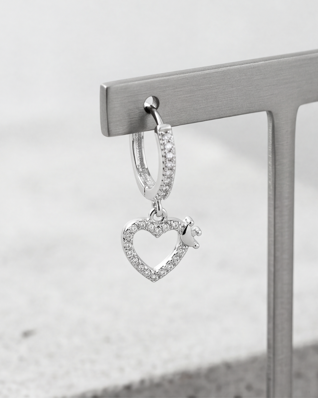 Royale Heart Charm Baali Earrings