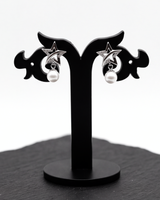 Celestial Pearl Star Stud Earrings