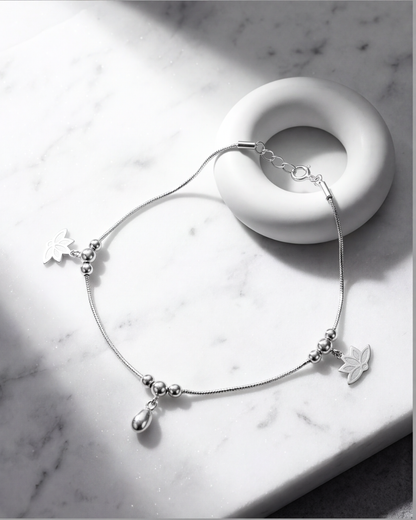 Luna Drop Charm Anklet