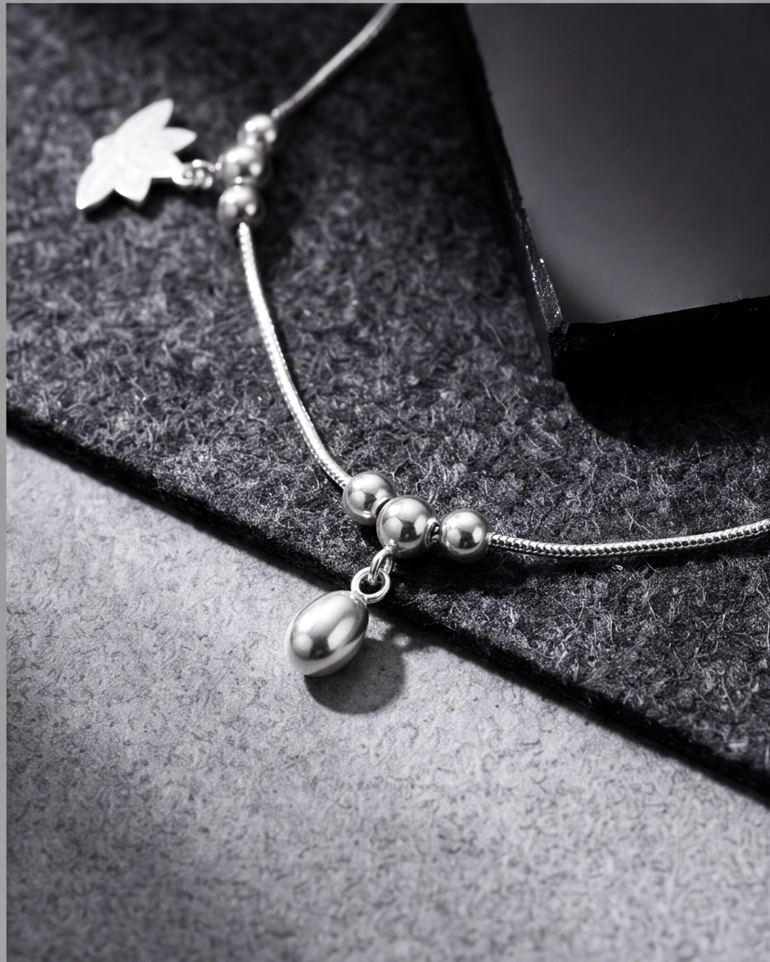 Luna Drop Charm Anklet