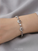 Eklavya Bloom Floral Link Bracelet — catalog image 3