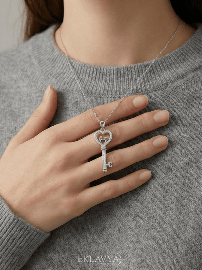Heart Key Pendant