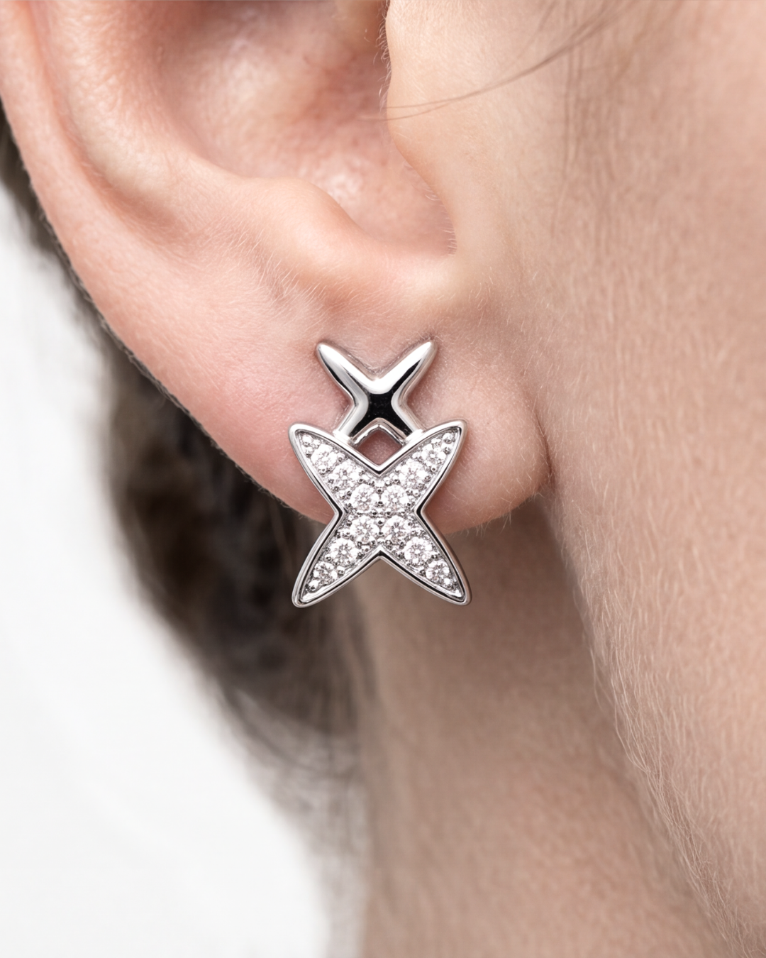 Celestia Cross Stud Earrings