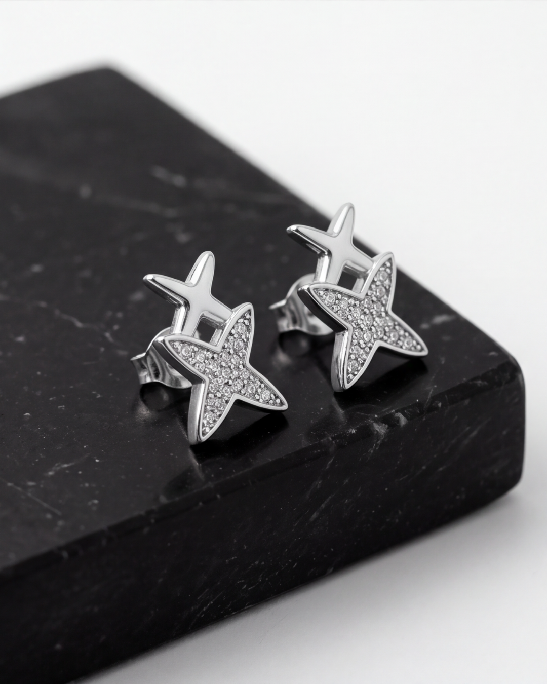 Celestia Cross Stud Earrings