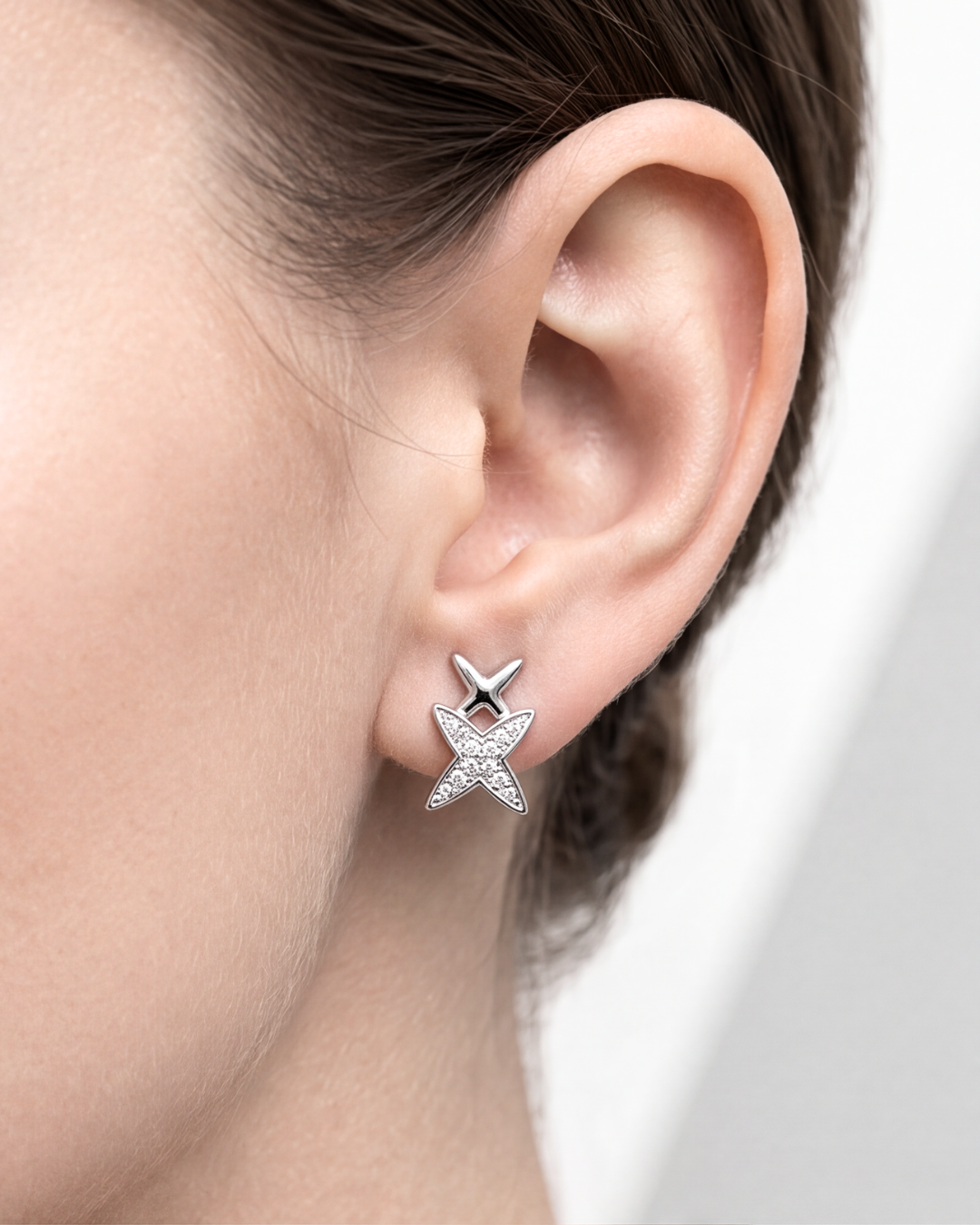 Celestia Cross Stud Earrings