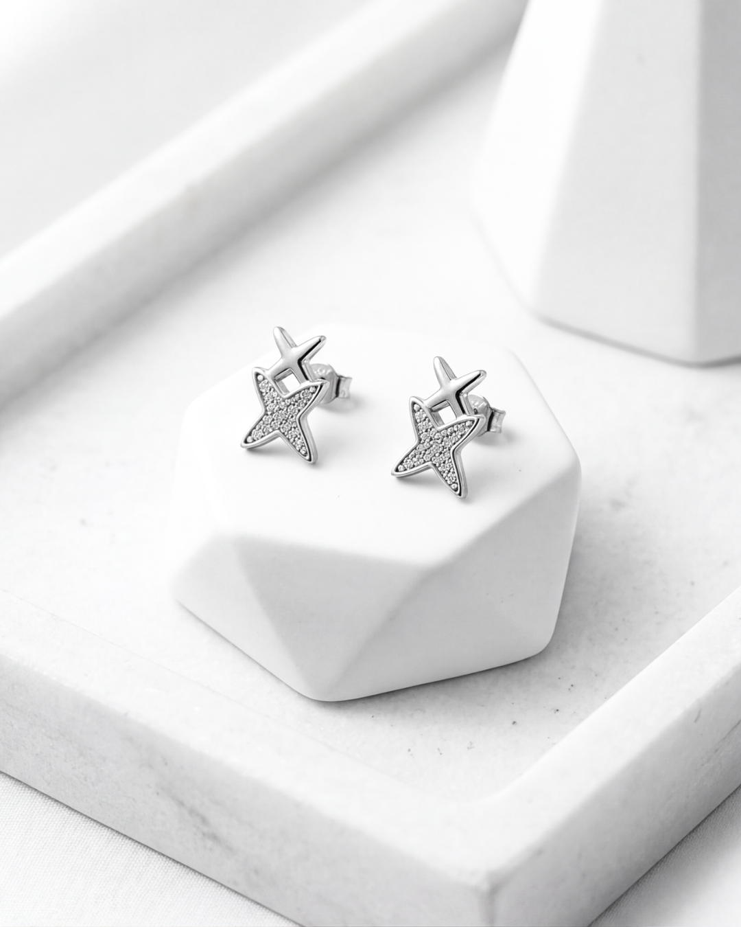 Celestia Cross Stud Earrings