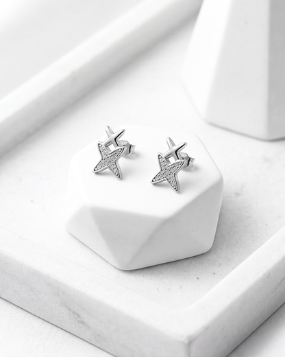 Celestia Cross Stud Earrings