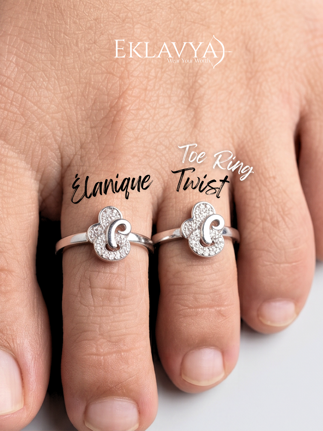 Élanique Twist Toe Ring