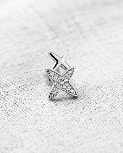Celestia Cross Stud Earrings