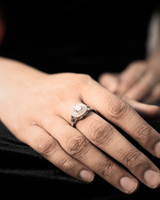 Eklavya Rose Amour Heart Halo Ring — catalog image 3