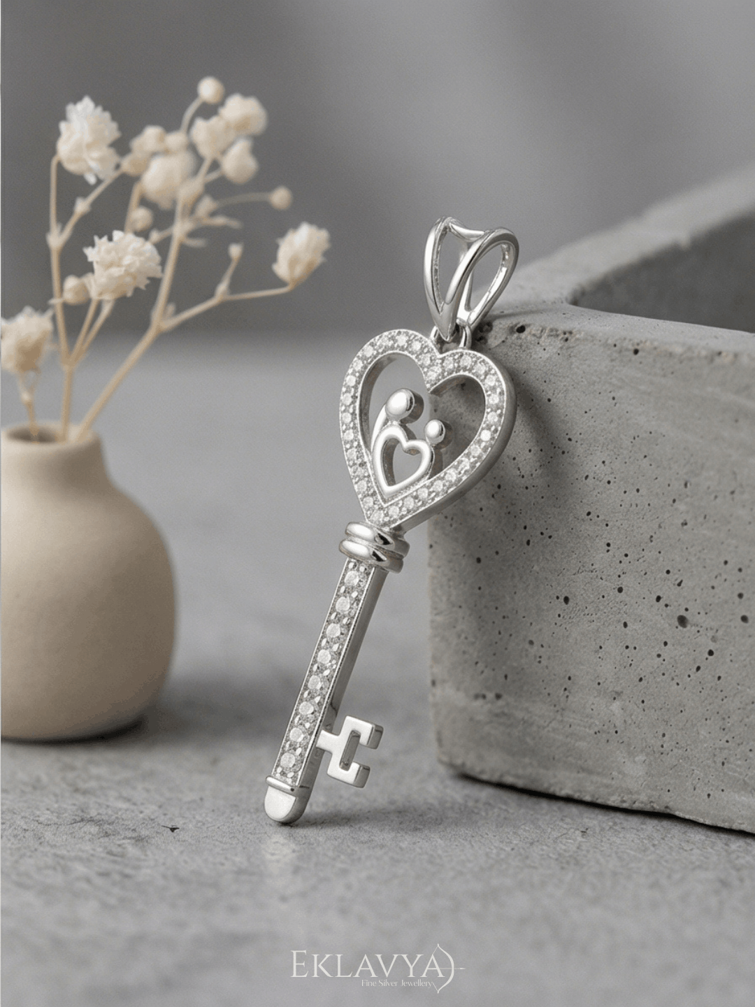 Heart Key Pendant