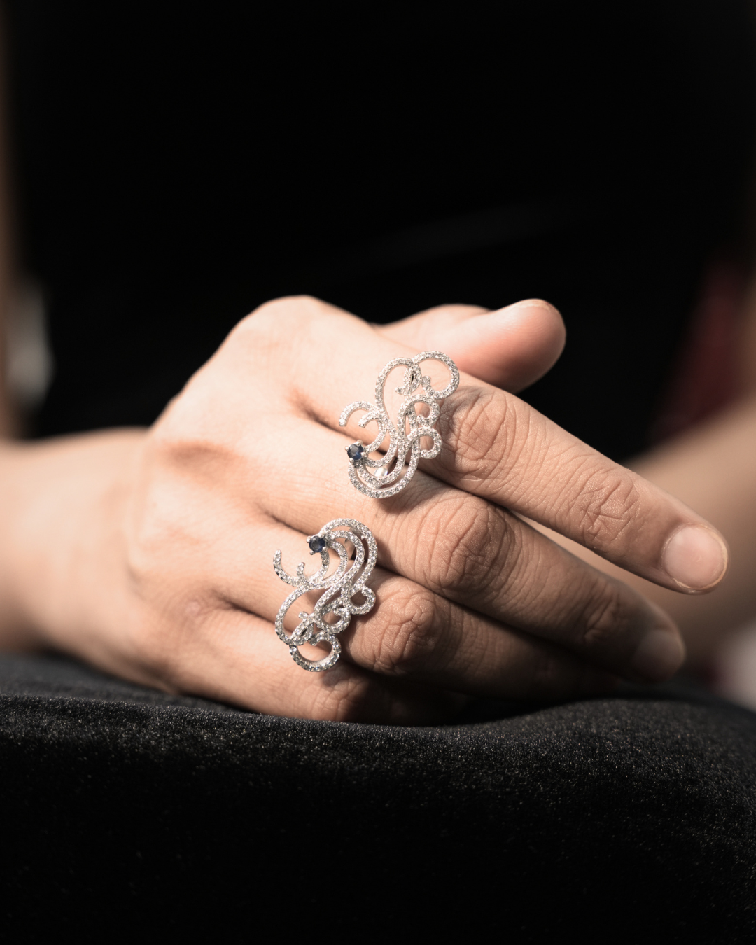 Royal Arabesque Ring — 1-of-1 in 925 sterling silver