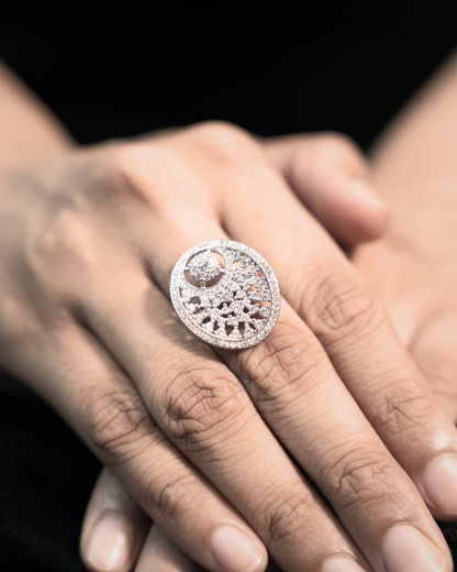 Silver Tree of Life Ring for Women — 925 Sterling Silver 1-of-1 | Eklavya Silver