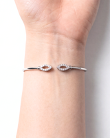Eklavya Marquise Halo Open Cuff Bracelet — catalog image 4