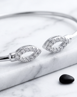 Eklavya Marquise Halo Open Cuff Bracelet — catalog image 5