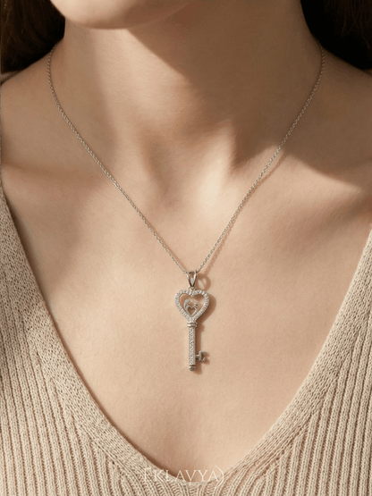 Heart Key Pendant