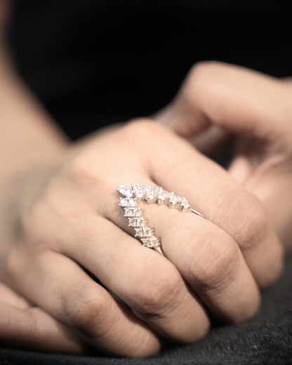 Silver Open Wrap Ring for Women — 925 Sterling Silver | Eklavya Silver