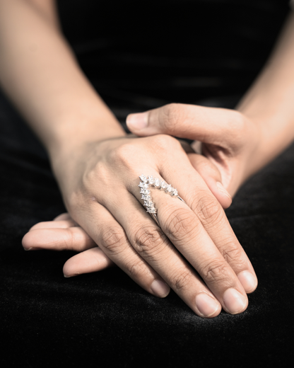 Silver Open Wrap Ring for Women — 925 Sterling Silver | Eklavya Silver