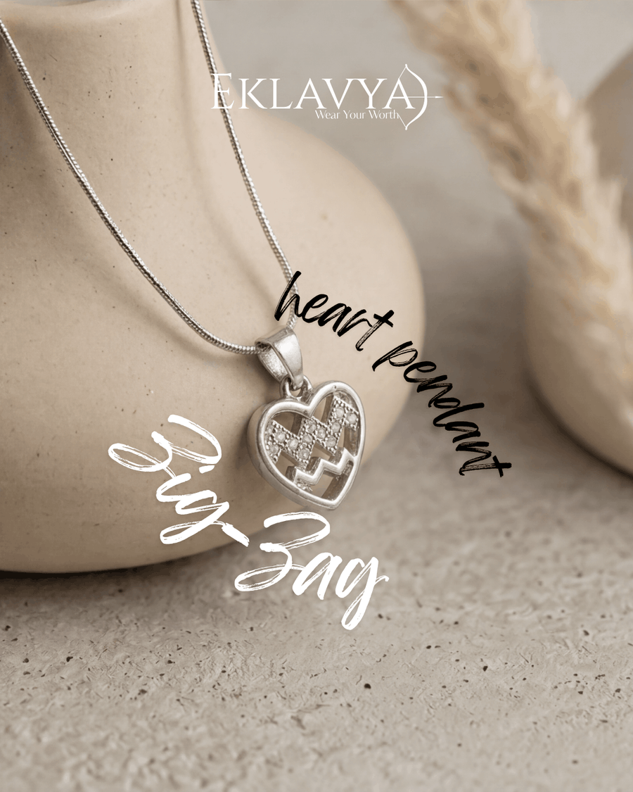 Zig Heart Pendant