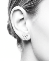 Eklavya Monogram Luxe Pavé Stud Earrings — catalog image 4