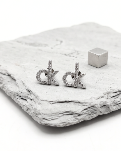 CK Signature Stud Earrings