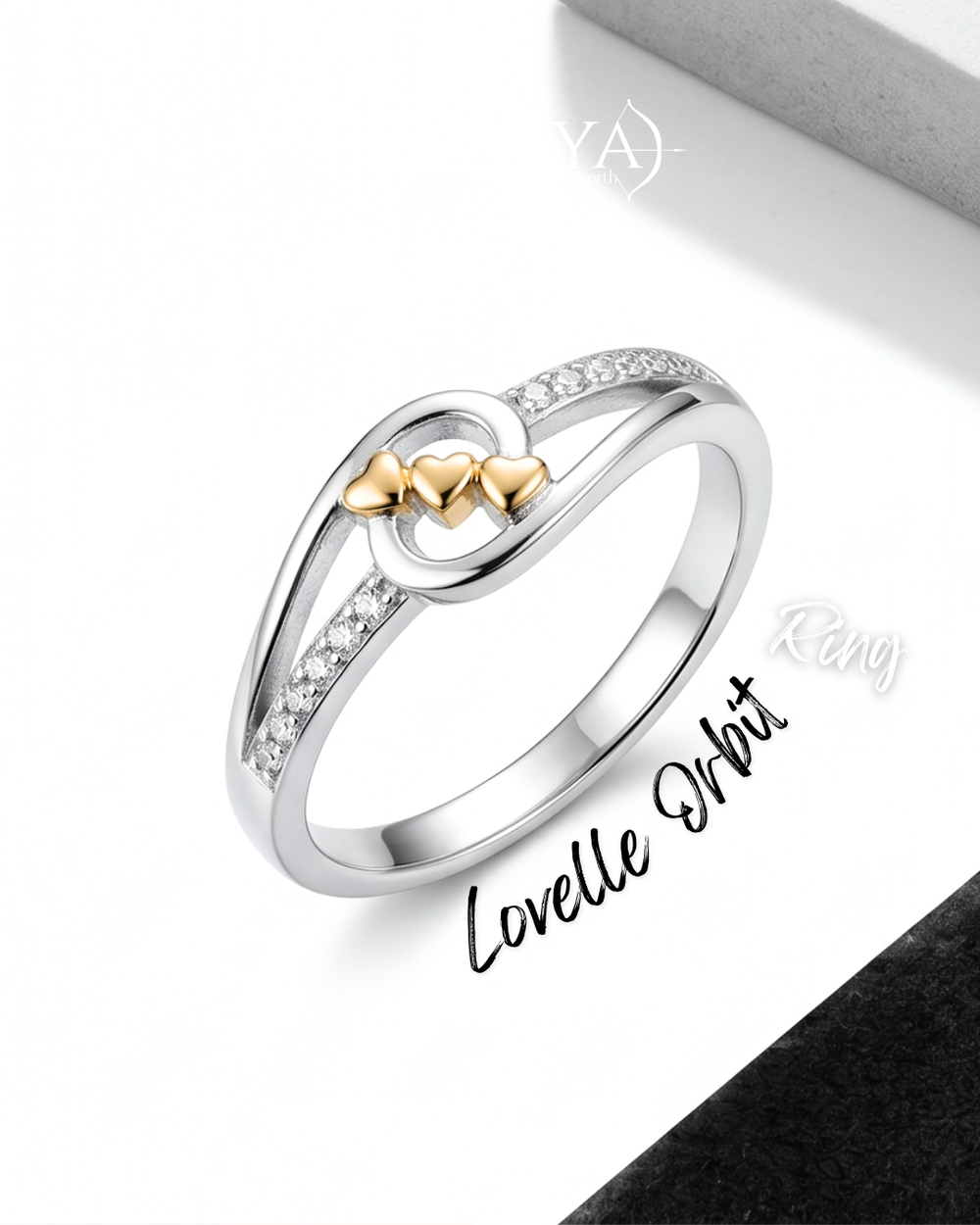Lovelle Orbit Heart Ring
