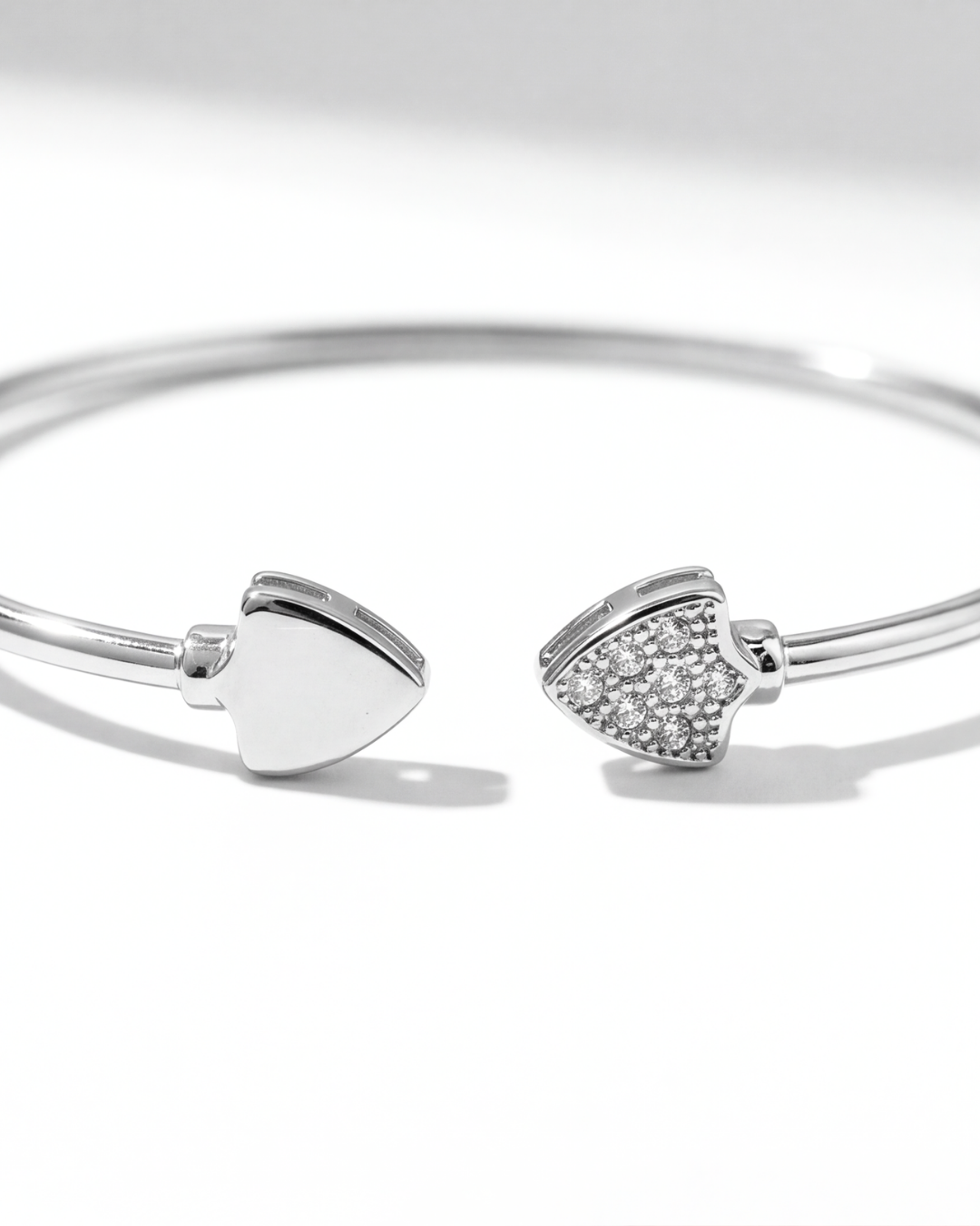 Aurelia Heart Open Cuff Bracelet
