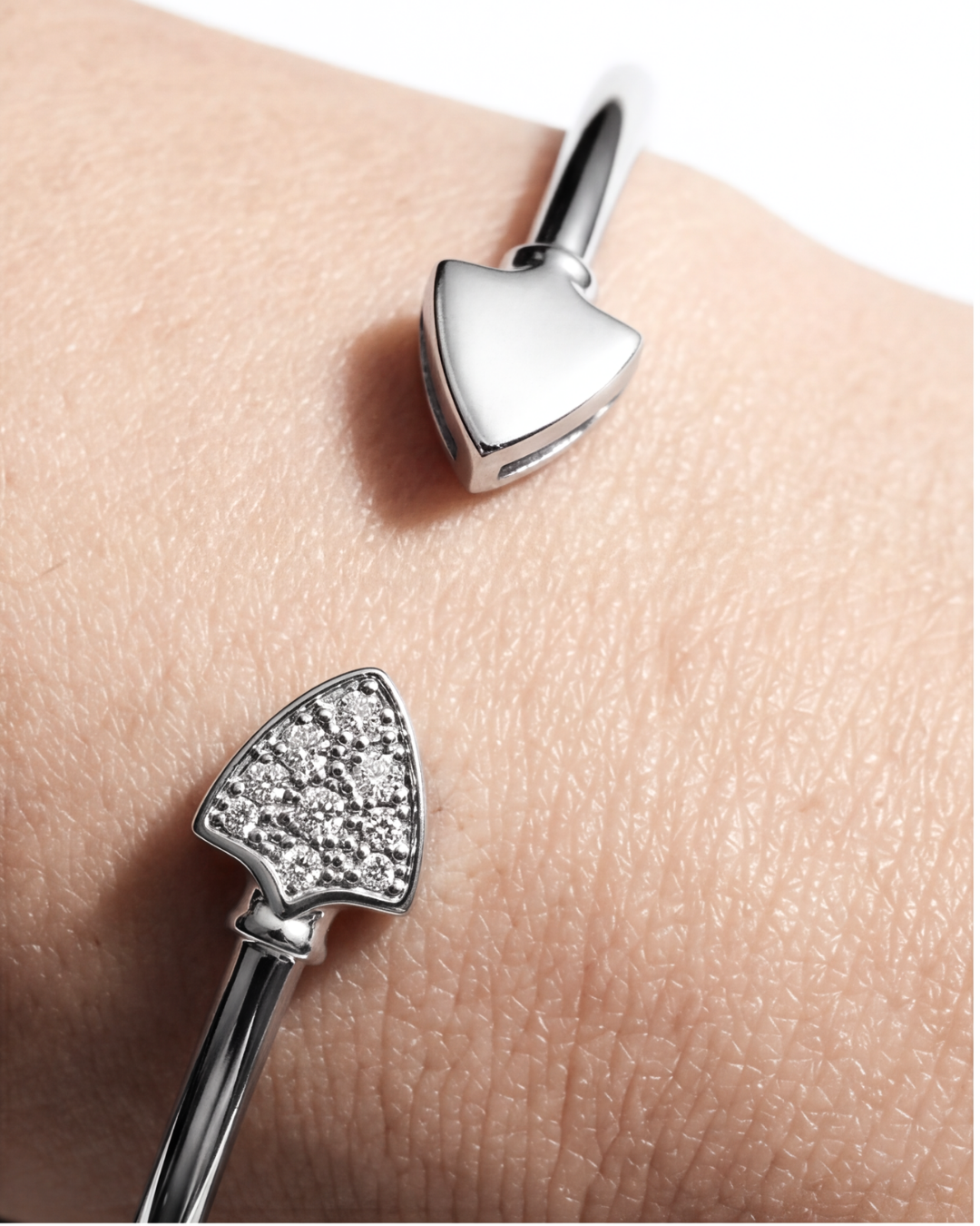 Aurelia Heart Open Cuff Bracelet