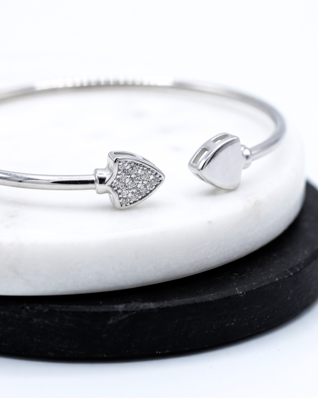 Aurelia Heart Open Cuff Bracelet