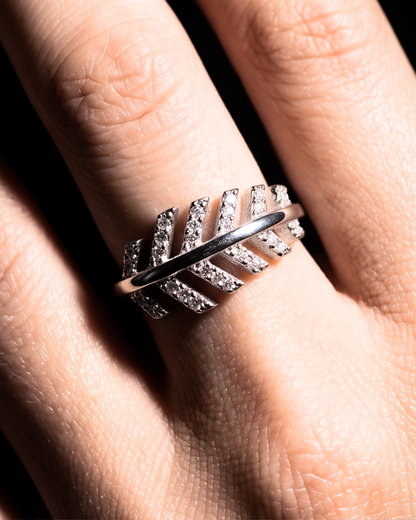 Eklavya Celeste Leaf Ring — catalog image 1