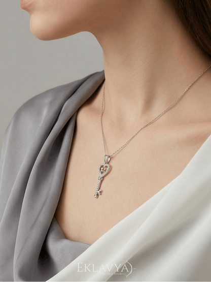 Heart Key Pendant