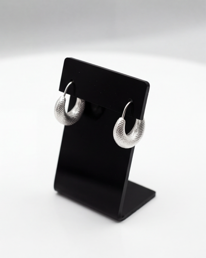Lunara Textured Baali Hoops