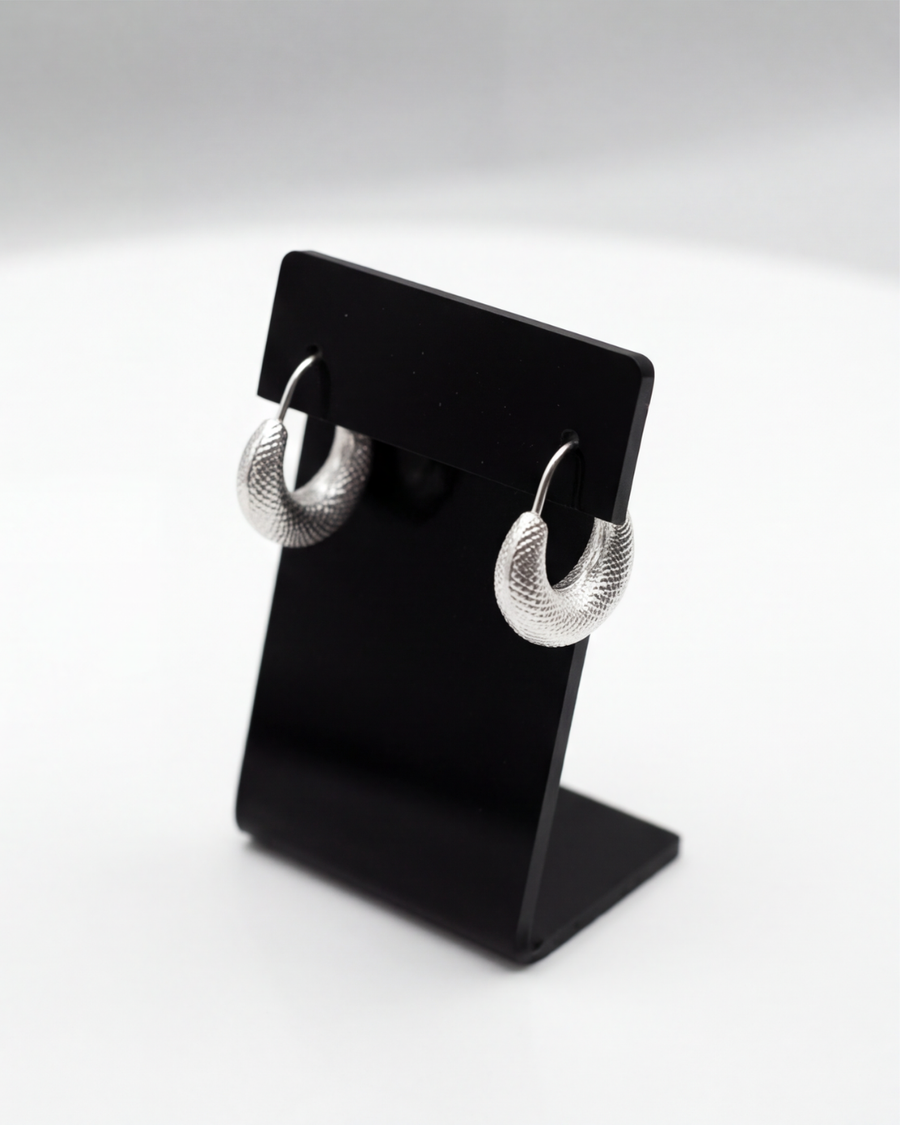 Lunara Textured Baali Hoops