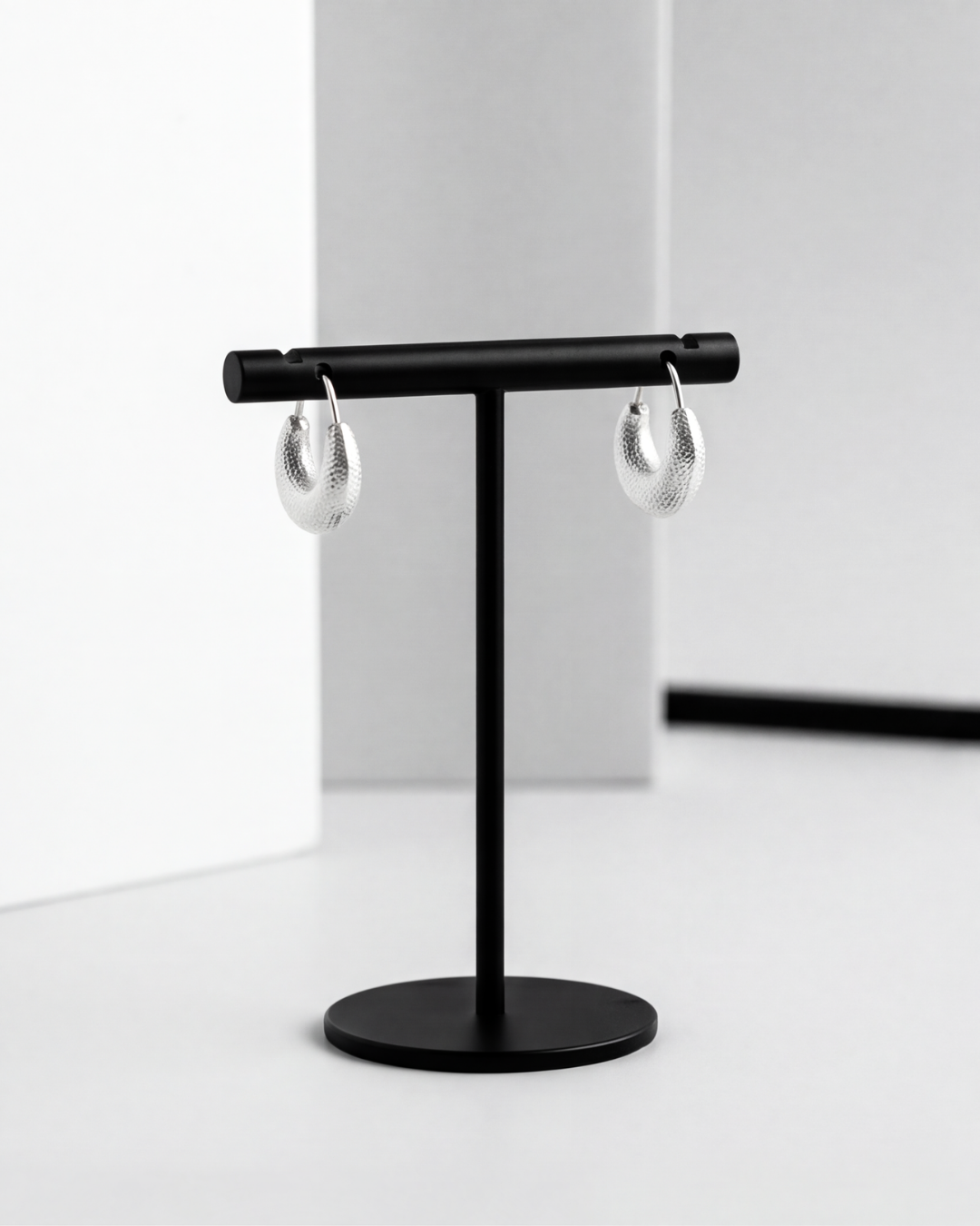 Lunara Textured Baali Hoops