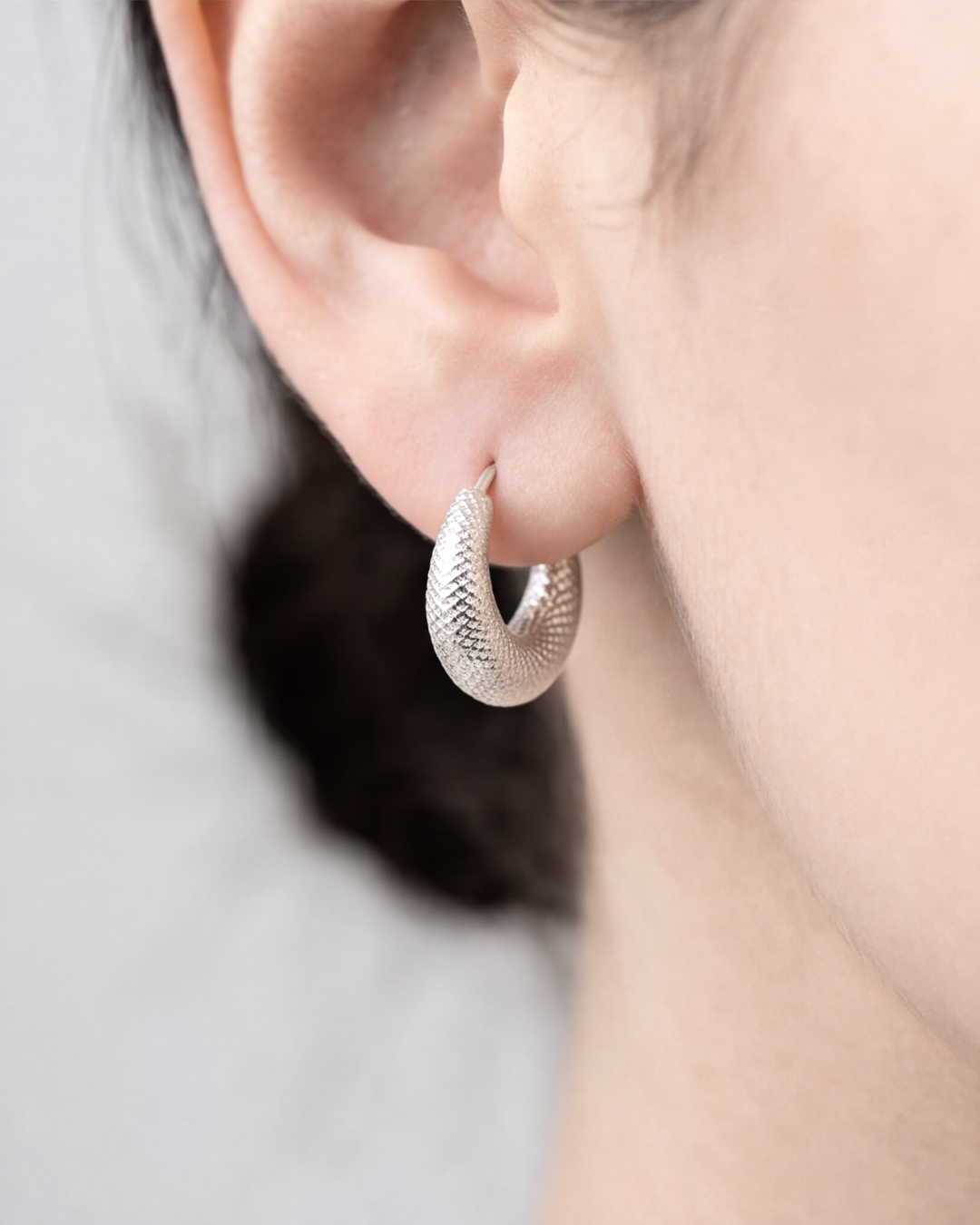 Lunara Textured Baali Hoops