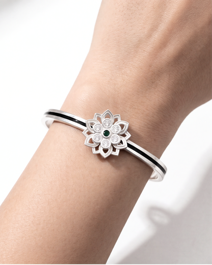 Aurelia Heart Open Cuff Bracelet