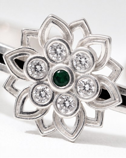 Aurelia Heart Open Cuff Bracelet