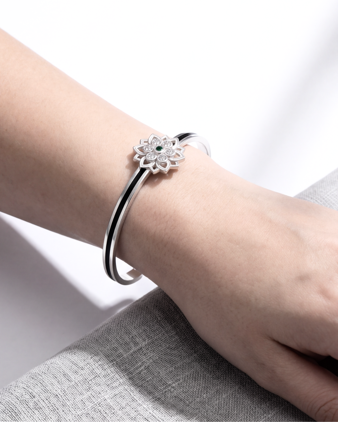 Aurelia Heart Open Cuff Bracelet