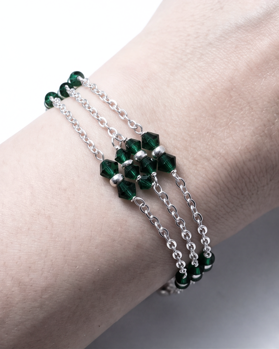 Emerald Cascade Bracelet